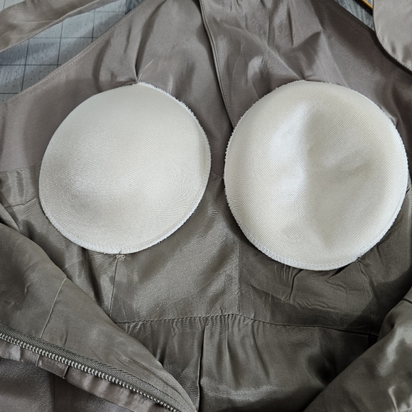 J. Crew 100% Silk Dress Womens Size 4 Gracie Fawn Halter Taffeta Formal - Picture 11 of 14